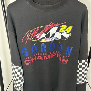 Vintage 1995 Jeff Gordon #24 NASCAR Winston Cup Champion Crewneck XL USA